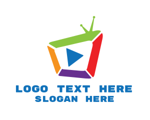 Multicolor Media Television Logo