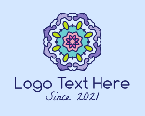 Textile - Moroccan Decoration Flower logo design