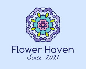 Moroccan Decoration Flower  logo design