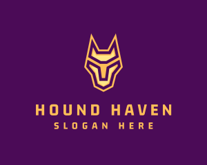 Hound - Geometric Droid Hound logo design