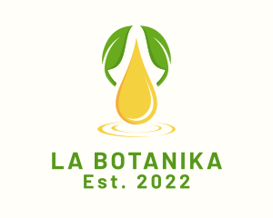 Essential Oil - Natural Oil Droplet logo design