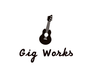 Gig - Acoustic Guitar Band logo design