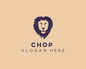 Lion Animal Safari Zoo Logo