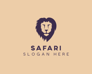 Lion Animal Safari Zoo logo design