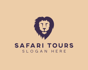 Lion Animal Safari Zoo logo design