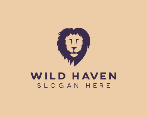 Lion Animal Safari Zoo logo design