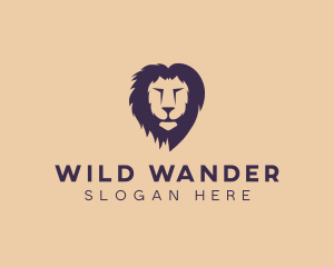 Lion Animal Safari Zoo logo design