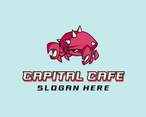 Crab Crustacean Seafood logo design