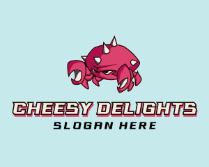 Crab Crustacean Seafood logo design