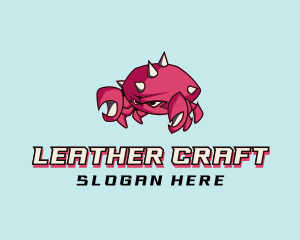 Crab Crustacean Seafood logo design