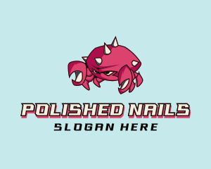 Crab Crustacean Seafood logo design