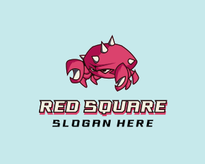 Crab Crustacean Seafood logo design