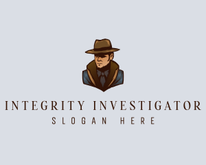 Detective Man Investigator logo design