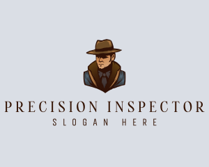 Detective Man Investigator logo design