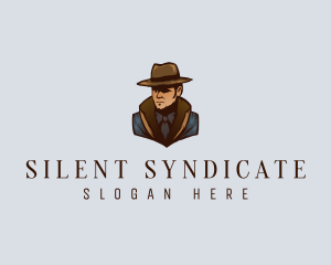 Mobster - Detective Man Investigator logo design