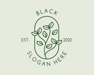 Vegan - Garden Plant Sprout logo design