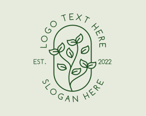 Vegetarian - Garden Plant Sprout logo design