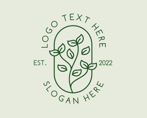 Garden Plant Sprout Logo