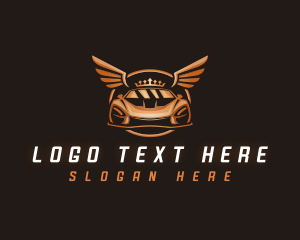 Luxury - Premium Car Wings logo design