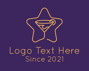 Restaurant - Yellow Star Martini logo design