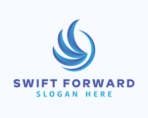 Blue Wings Forwarding logo design