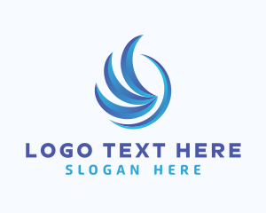 Cargo - Blue Wings Forwarding logo design