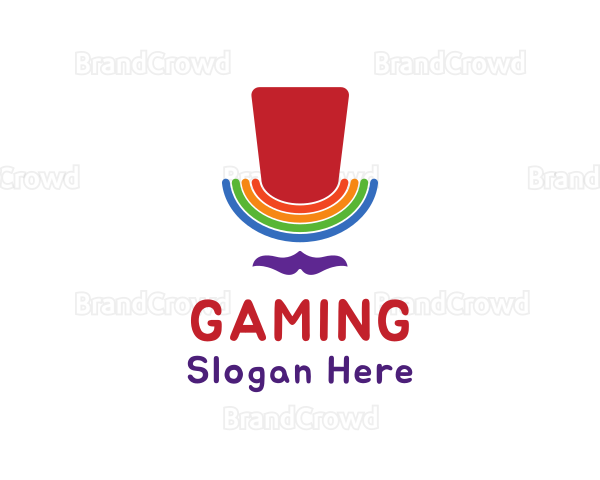 Rainbow Pride Top Hat Logo