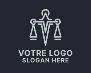 Law Firm Sword Scale Logo