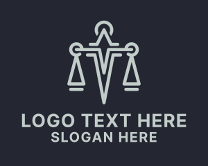 Law Firm Sword Scale Logo