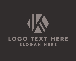 Initial - Industrial Firm  Letter K logo design
