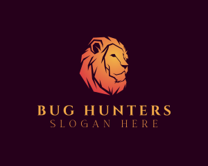 Wild Lion Hunter logo design