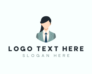 Recruitment Firm - Corporate Woman Consultant logo design