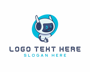Tech - Android Robot Character logo design