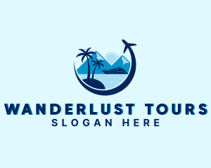 Mountain Beach Travel logo design