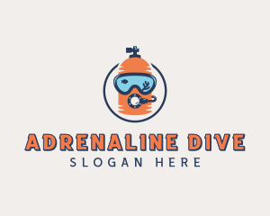 Scuba Diving Goggles logo design