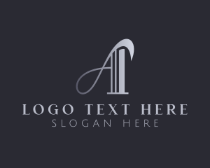 Interior Designer - Classic Architect Firm Letter A logo design