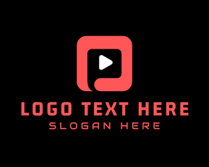 Video Streaming - Video Media Player Application logo design