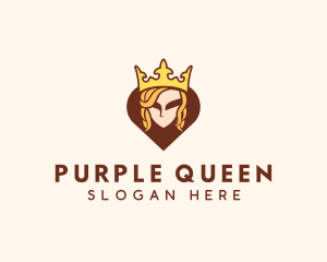 Royal Queen Heart  logo design