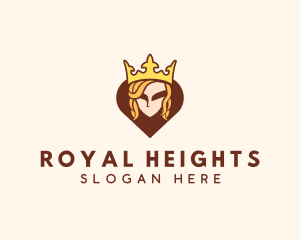 Highness - Royal Queen Heart logo design