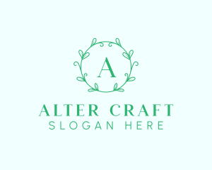 Aesthetic Wreath Craft logo design