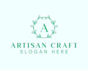 Aesthetic Wreath Craft logo design