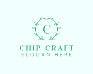 Aesthetic Wreath Craft logo design