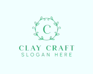 Aesthetic Wreath Craft logo design