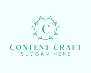 Aesthetic Wreath Craft logo design