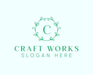 Aesthetic Wreath Craft logo design