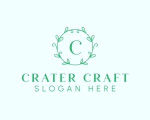 Aesthetic Wreath Craft logo design