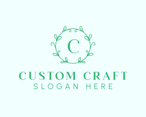 Aesthetic Wreath Craft logo design