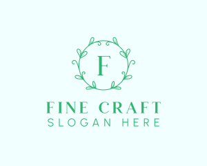 Aesthetic Wreath Craft logo design