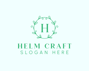 Aesthetic Wreath Craft logo design