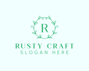 Aesthetic Wreath Craft logo design